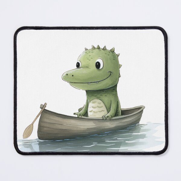 Item preview, Cute Crocodile in a Boat designed and sold by LittleHappies.