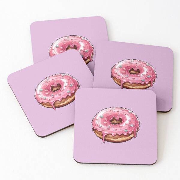 Item preview, Sprinkle-Adorned Pink Donut designed and sold by kualio.