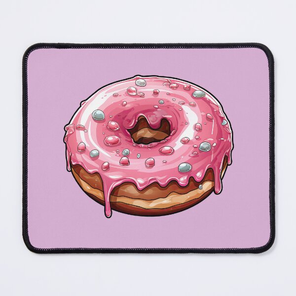 Item preview, Sprinkle-Adorned Pink Donut designed and sold by kualio.
