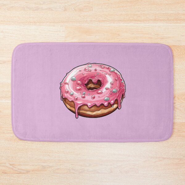 Item preview, Sprinkle-Adorned Pink Donut designed and sold by kualio.