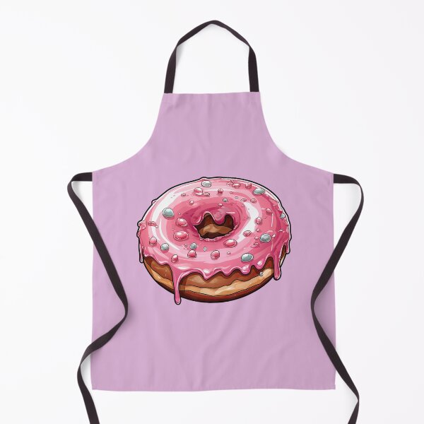 Item preview, Sprinkle-Adorned Pink Donut designed and sold by kualio.