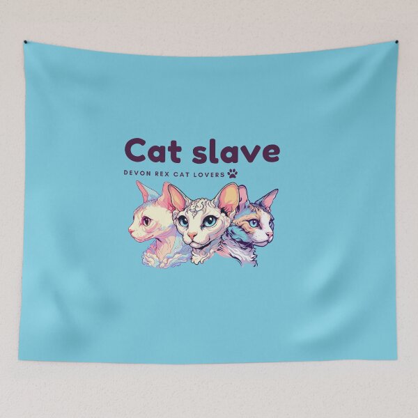 Item preview, Cat slave - Devon Rex Cat lovers designed and sold by mamacub.