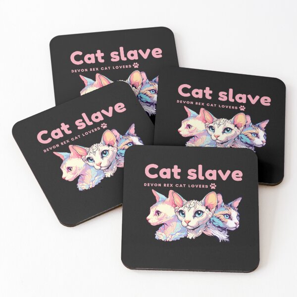 Item preview, Cat slave - Devon Rex Cat lovers - pink designed and sold by mamacub.