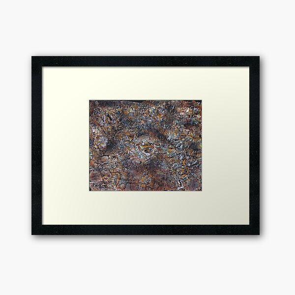 Broken Desert 5 / Mixed Media Painting Framed Art Print