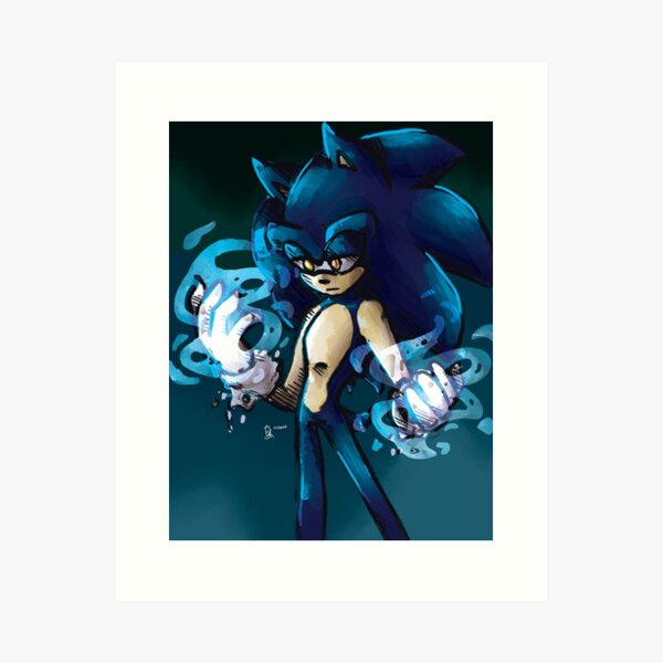 Dark sonic  Sonic, Sonic the hedgehog, Sonic fan art