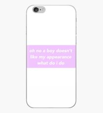 Oh No A Boy Doesn't Like My Appearance iPhone Case