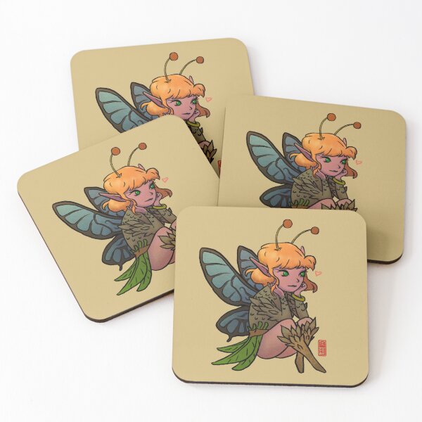 Item preview, cute faerie fairy girl art designed and sold by DingHuArt.