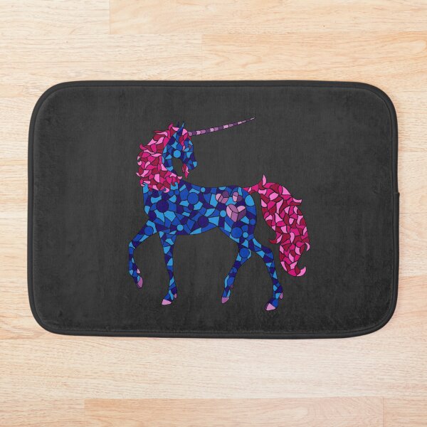 Aperçu de l'œuvre Bi Licorne Mosaïque Vitrail créée et vendue par Felivora.