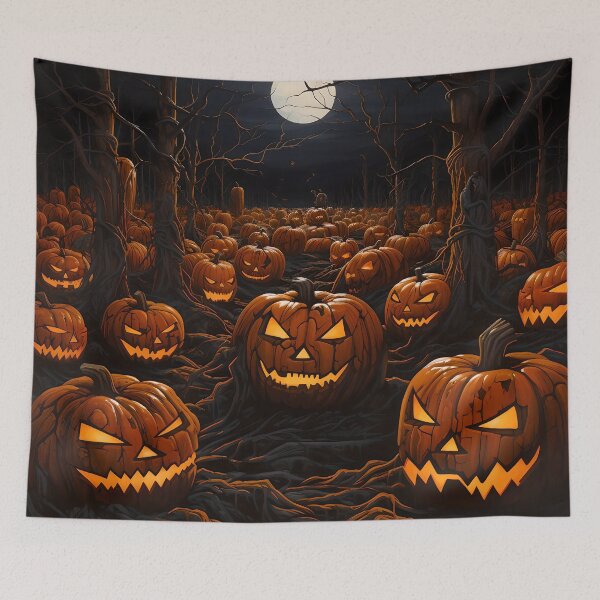 Item preview, Midnight Marvels: The Luminary Pumpkin Grove designed and sold by Viktor Surzhko.