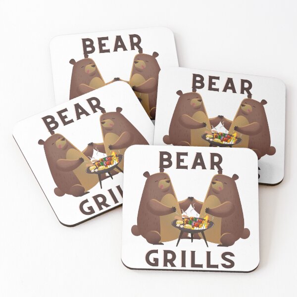 Item preview, Animal Pun Bear Grills designed and sold by bububabuinc.