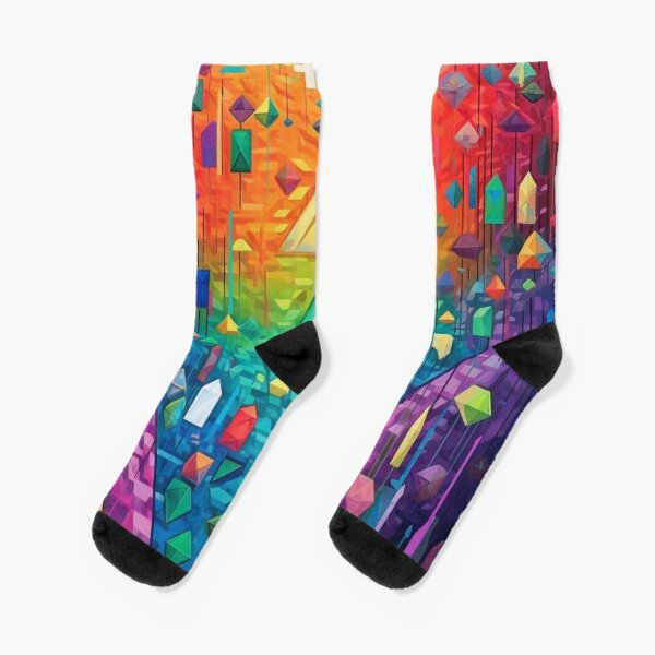 Bitcoin Ethereum and Binance Coin Symbol Pattern Socks LV 