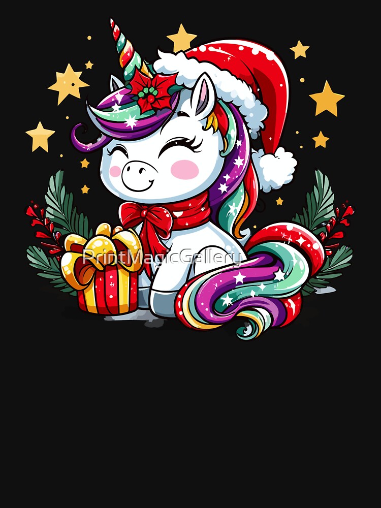 Disover Christmas Unicorn Classic T-Shirt