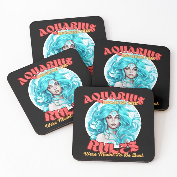 Item preview, Aquarius: Because The Rules Were Meant To Be Bent. Aquarius astrology designed and sold by ZodiacWonders.
