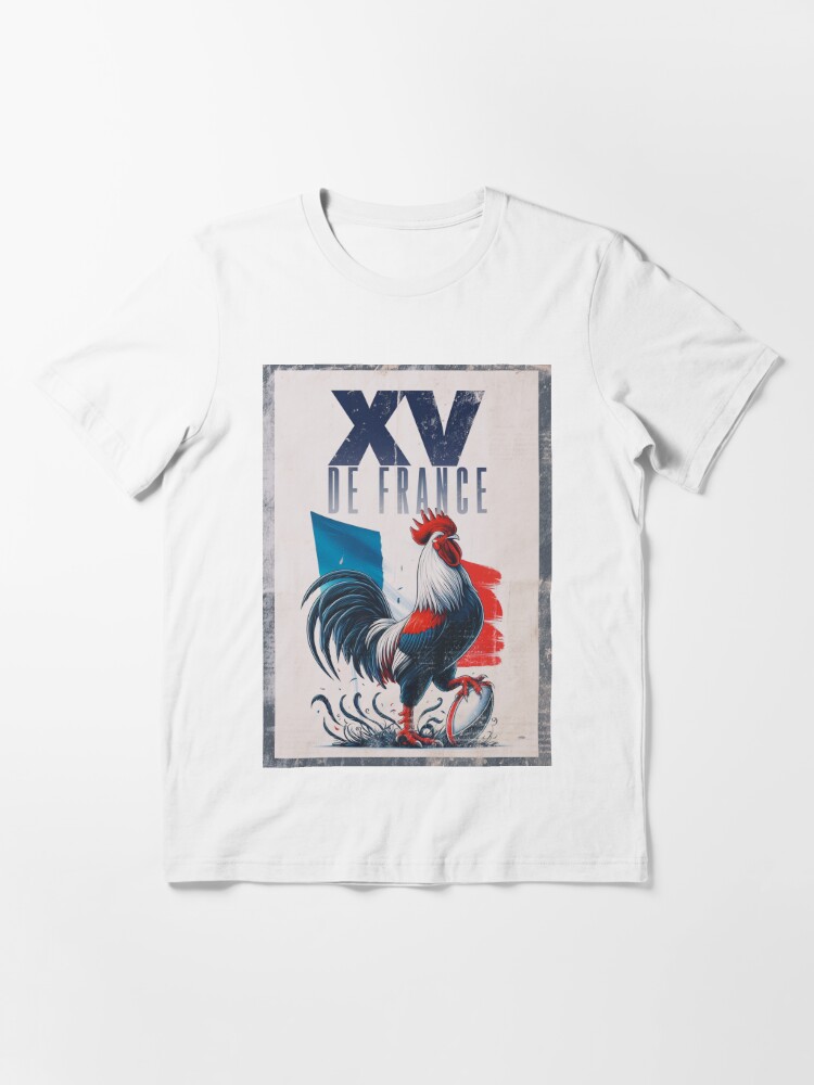 Rooster Xv of France rugby poster oval