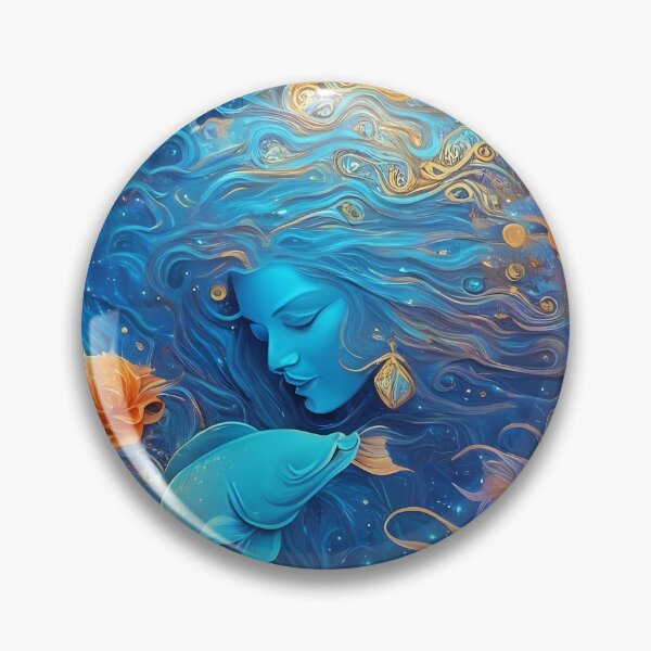Item preview, Psychedelic Aquarius: Cosmic Waves of Imagination designed and sold by KittClueless.