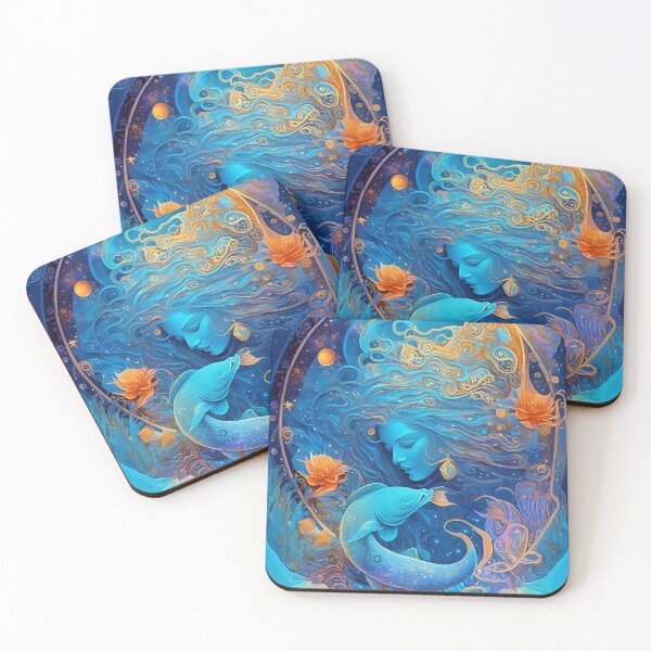 Item preview, Psychedelic Aquarius: Cosmic Waves of Imagination designed and sold by KittClueless.