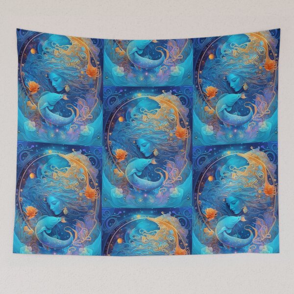 Item preview, Psychedelic Aquarius: Cosmic Waves of Imagination designed and sold by KittClueless.