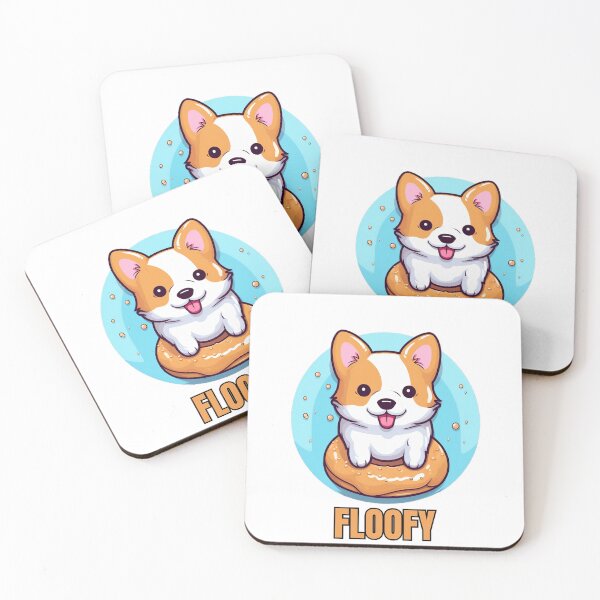 Item preview, Fluffy Corgi Delight: A Kawaii Creation designed and sold by 1Miljan2.