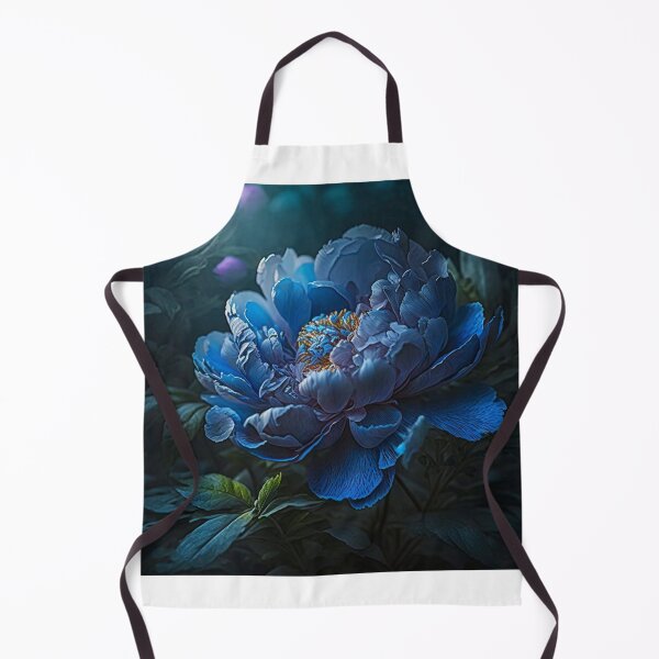 Item preview, blue peonies near dark tree designed and sold by aiphotosart.