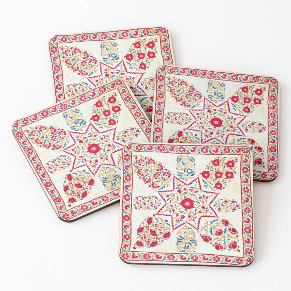 Item preview, Bokhara Bokçe Uzbekistan Antique Square Embroidery  designed and sold by Vicky Brago-Mitchell®.