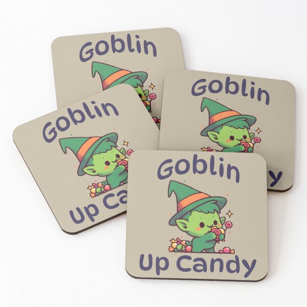 Item preview, Goblin Up Candy - Cute Halloween designed and sold by ZenEverAI.