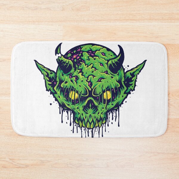 Item preview, Green Zombie Head designed and sold by angrypixelart.