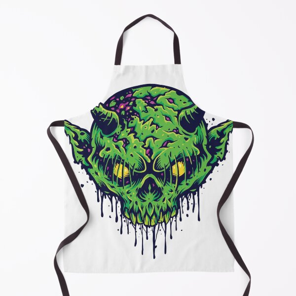 Item preview, Green Zombie Head designed and sold by angrypixelart.