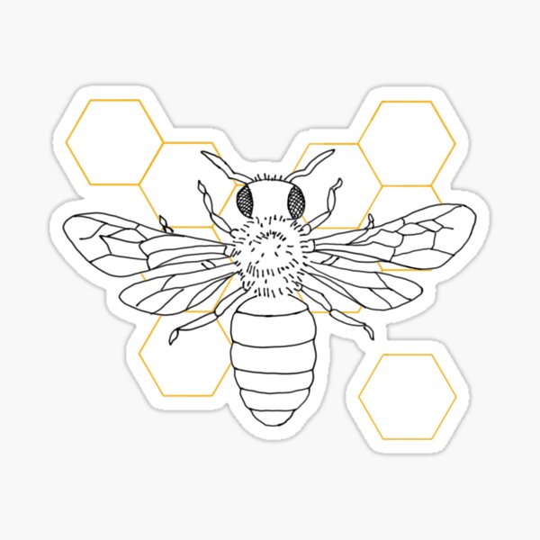 Bumble Bee Stickers, Mini Sticker Pack or 3 inches wide – Gimme Some Honey  Sugar