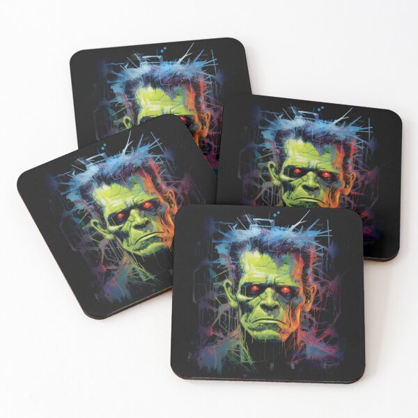 Item preview, Frankenstein, Halloween Neon Paint designed and sold by All That Is.