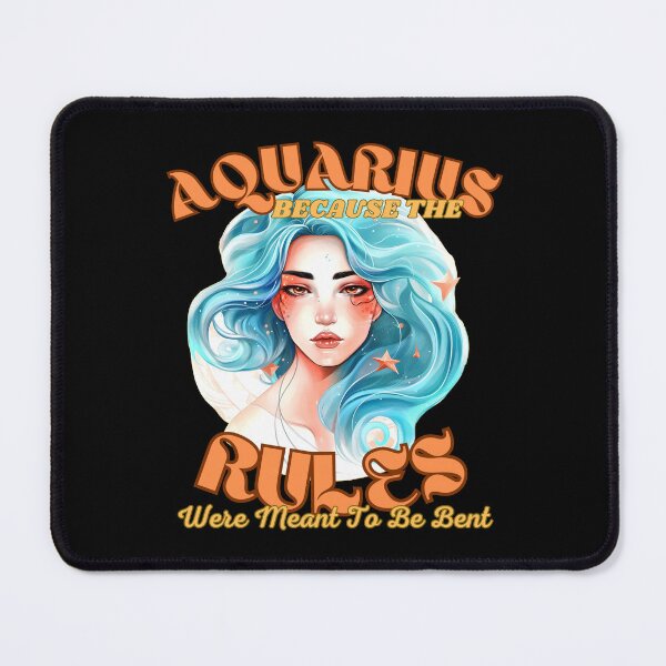 Item preview, Aquarius: Because The Rules Were Meant To Be Bent. aquarius horoscope designed and sold by ZodiacWonders.