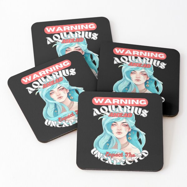 Item preview, Warning: Aquarius Ahead. Expect The Unexpected designed and sold by ZodiacWonders.