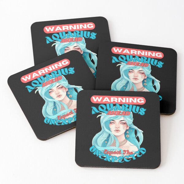 Item preview, Warning: Aquarius Ahead. Expect The Unexpected. aquarius birthday designed and sold by ZodiacWonders.