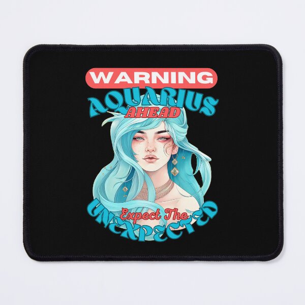Item preview, Warning: Aquarius Ahead. Expect The Unexpected. aquarius birthday designed and sold by ZodiacWonders.