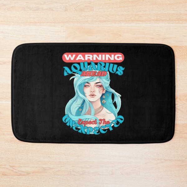 Item preview, Warning: Aquarius Ahead. Expect The Unexpected. aquarius birthday designed and sold by ZodiacWonders.