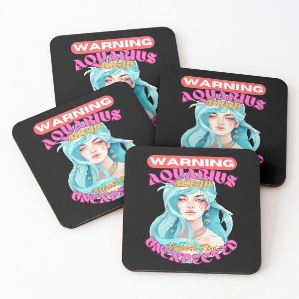 Item preview, Warning: Aquarius Ahead. Expect The Unexpected. aquarius february designed and sold by ZodiacWonders.