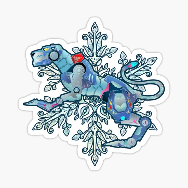 Blue Lion Sticker