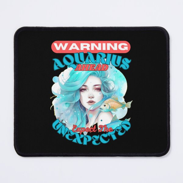 Item preview, Warning: Aquarius Ahead. Expect The Unexpected. aquarius constellation designed and sold by ZodiacWonders.