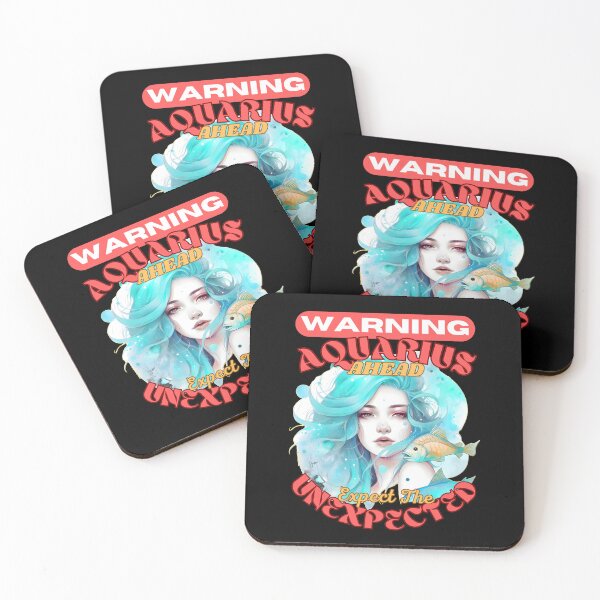 Item preview, Warning: Aquarius Ahead. Expect The Unexpected. aquarius rising designed and sold by ZodiacWonders.