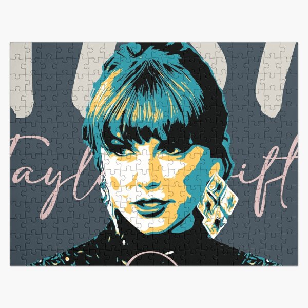 Taylor Swift Pop Art Patchwork Portrait Jigsaw Puzzle