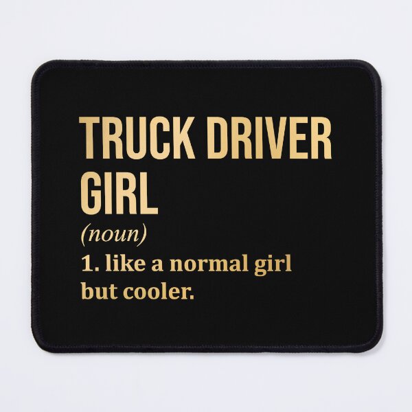 Item preview, Truck Driver Girl Definition Trucker in Gold designed and sold by XCIV.