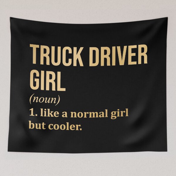 Item preview, Truck Driver Girl Definition Trucker in Gold designed and sold by XCIV.