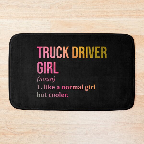 Item preview, Truck Driver Girl Definition Trucker in Watercolor designed and sold by XCIV.