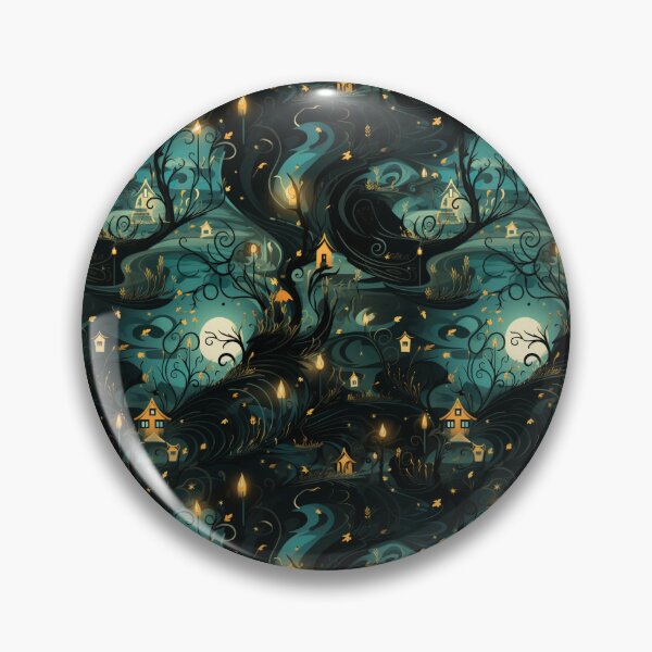 Item preview, Whispers of the Witching Hour: Ethereal Halloween Elegance designed and sold by Moisky Patterns.