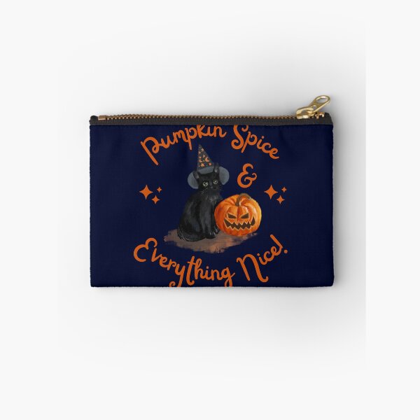 Item preview, Cat with a witch and grinning pumpkin for Halloween designed and sold by MixCulture.