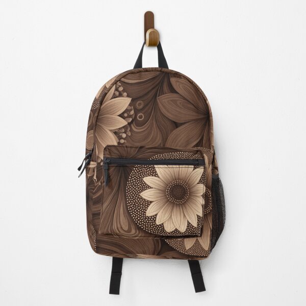 Item preview, a pattern of brown and white flowers designed and sold by Enga6.