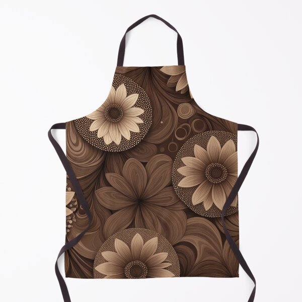 Item preview, a pattern of brown and white flowers designed and sold by Enga6.