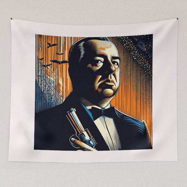 Item preview, Alfred Hitchcock designed and sold by TomFrontierArt.