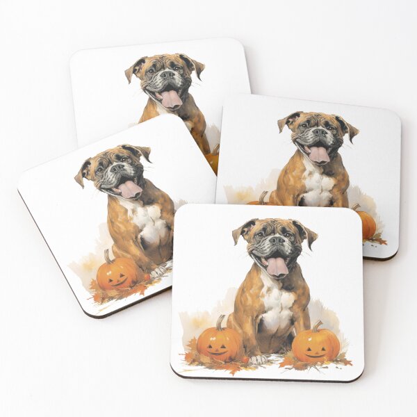 Item preview, Halloween boxer with pumpkins designed and sold by CreativeDecorCo.
