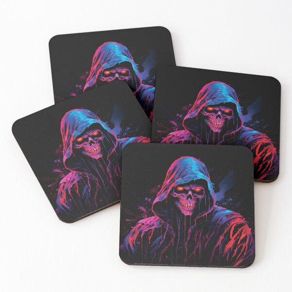 Item preview, The Grim Reaper Neon Art  designed and sold by All That Is.