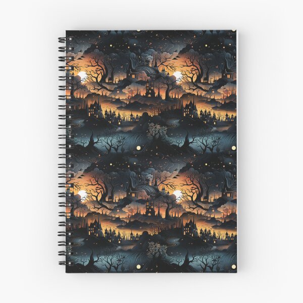 Item preview, Twilight Tranquility: Ethereal Halloween Canvas designed and sold by Moisky Patterns.